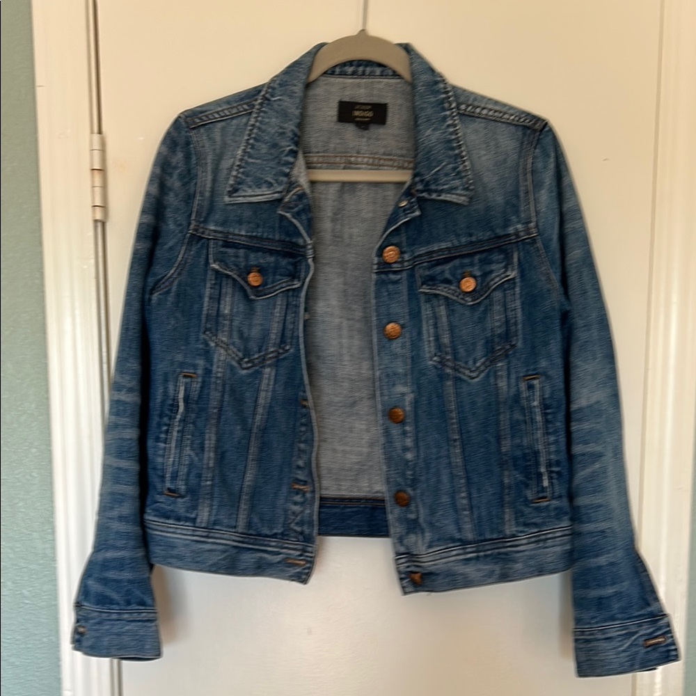 J Crew Denim Jacket with Copper Buttons